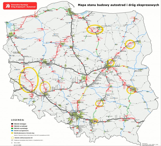 Карта польши 2022